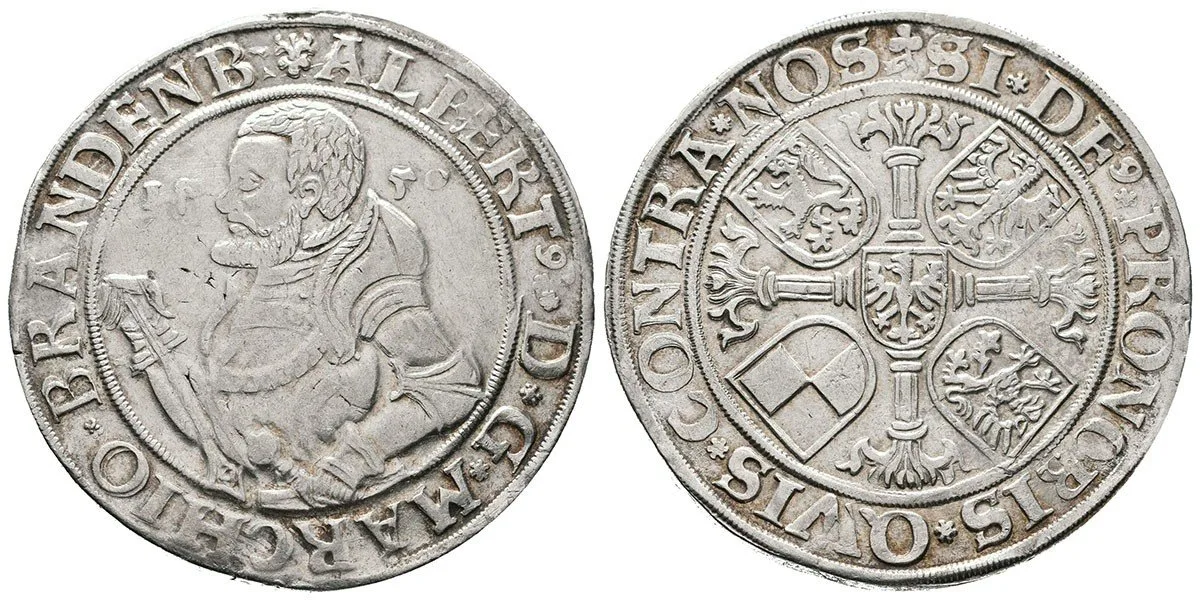 Brandenburg - Franken, Albrecht mladší, 1543 - 1557 — 1
