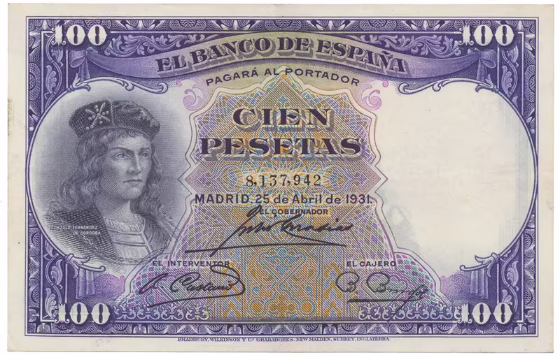 Španělsko, 100 Pesetas 1931, P.83