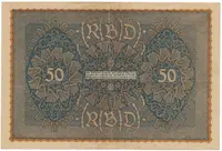 Německo, 50 Mark 1919, Reihe 1, Ro.62a - fotografie 2