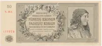 50 Koruna 1944, NEPLATNÉ, Hej.42a.S2
