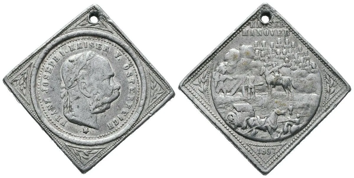 František Josef I., medaile vojenských manévrů — 1