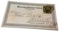 Zlatá mince Zámek Hluboká - dobová pohlednice - fotografie 4