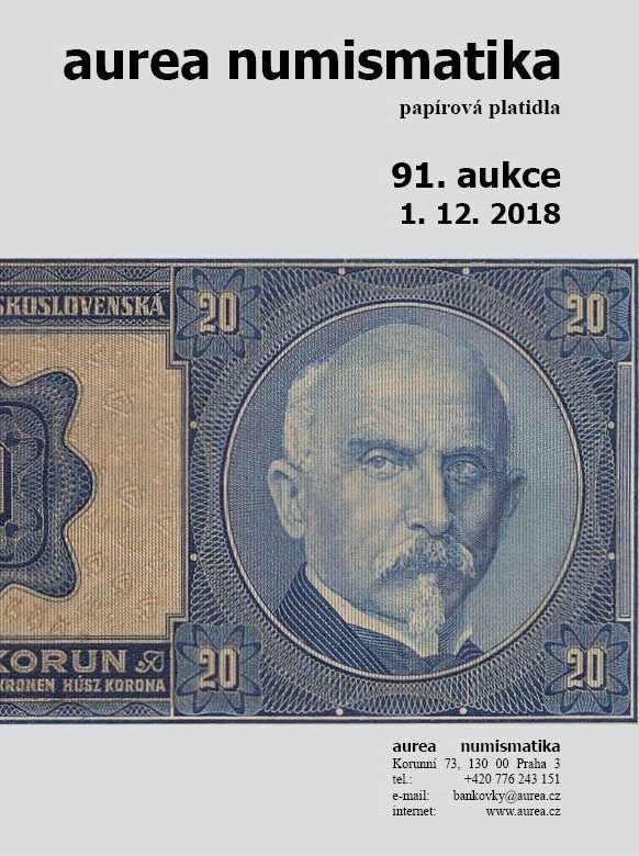 91. Aukce - papírová platidla