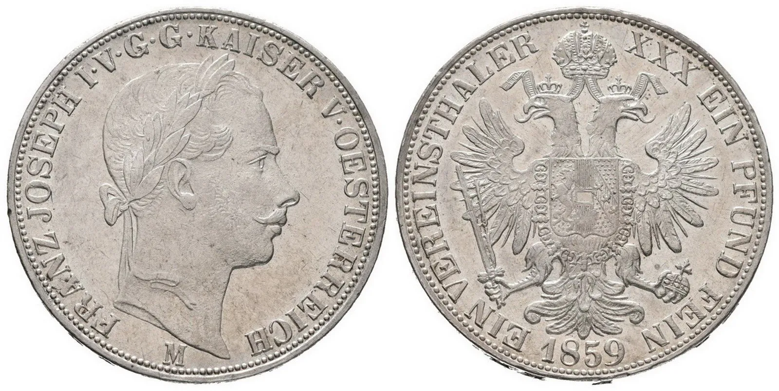 Rakouská a spolková měna, 1857 - 1892 — 1