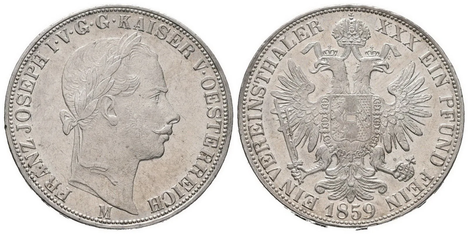 Rakouská a spolková měna, 1857 - 1892 — 1
