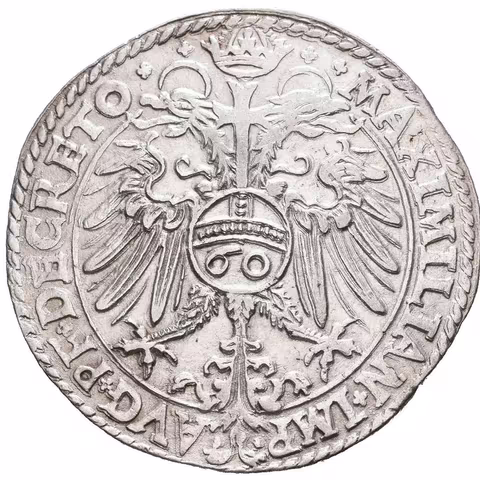 Guldengroschen (60 Krejcar) 1566, Schwabach, Dav.10, velmi pěkná zachovalost, patina,