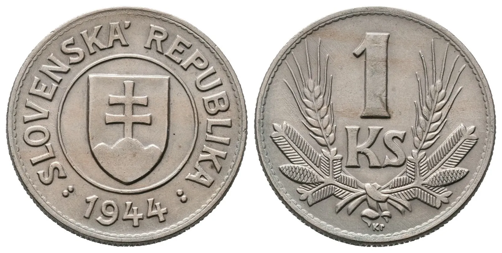 1 Koruna 1944, vzácná