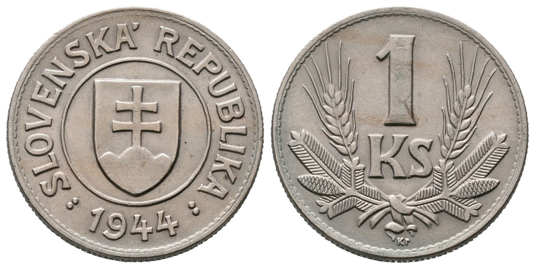 1 Koruna 1944, vzácná