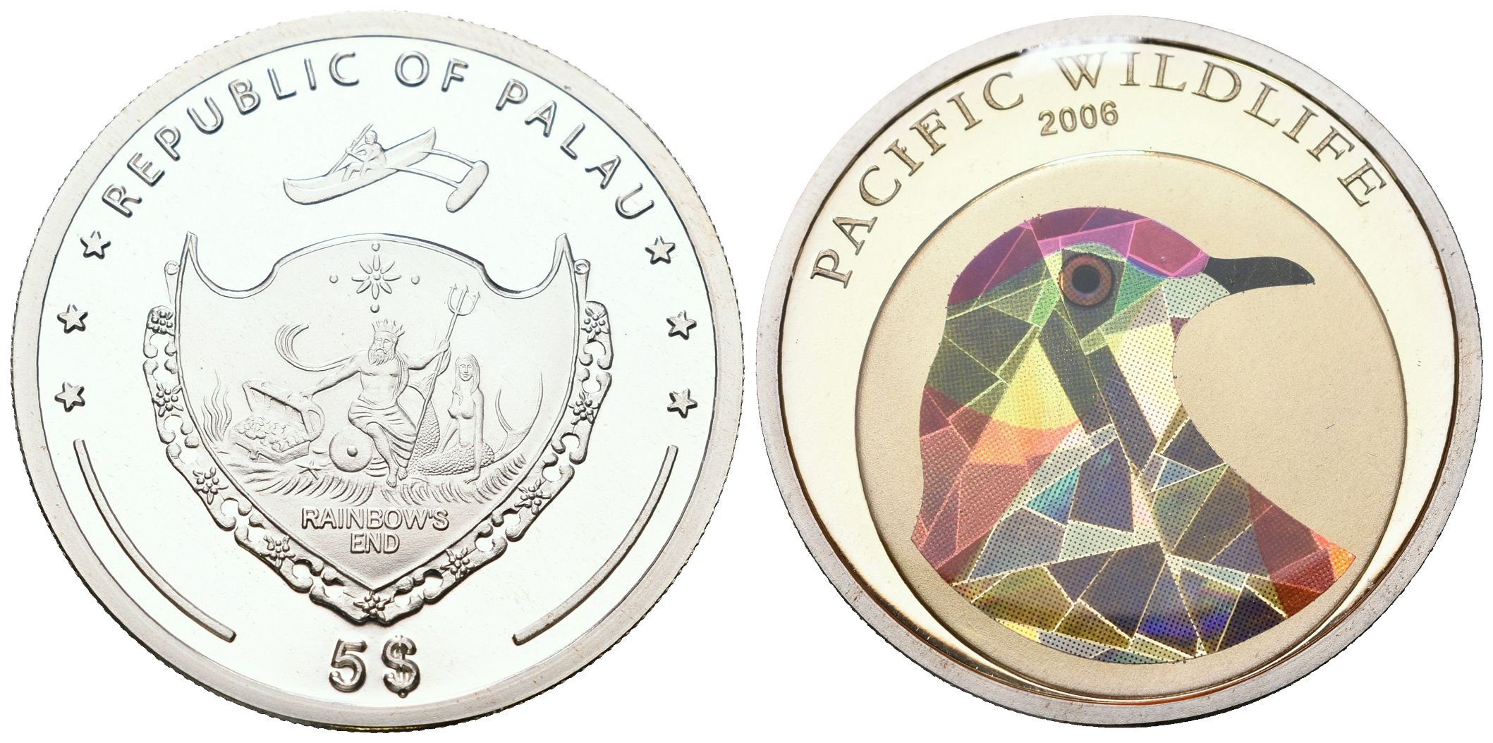 Palau, 5 Dollars 2006 - Lori horský