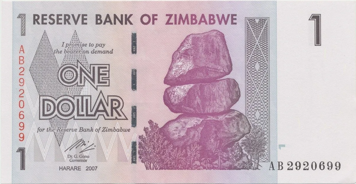 Zimbabwe, 1 Dollar 2007, P.65