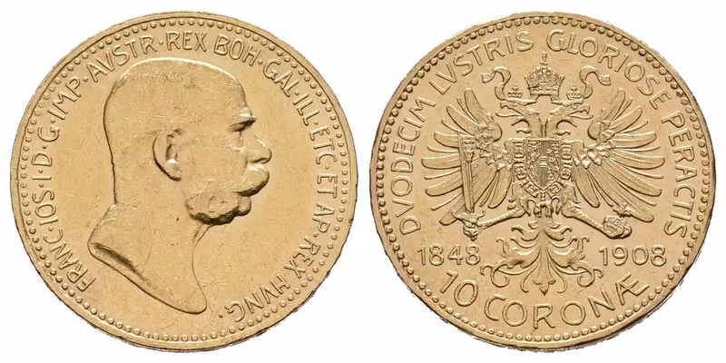 10 Koruna 1908 - jubilejní