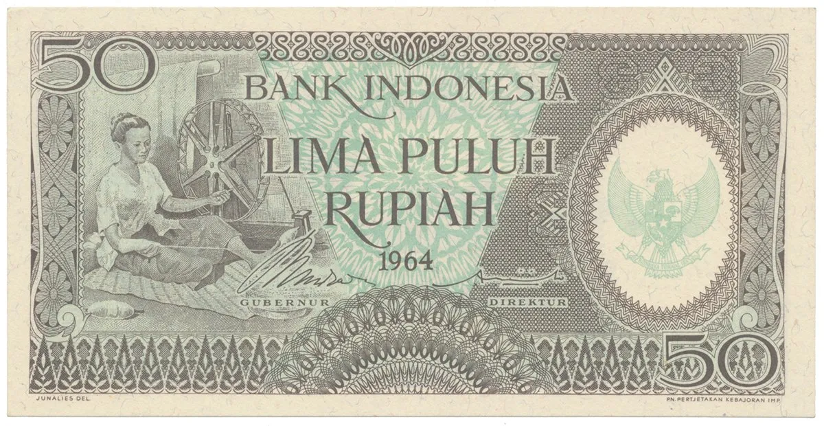 Indonésie, 50 Rupiah 1964, P.96
