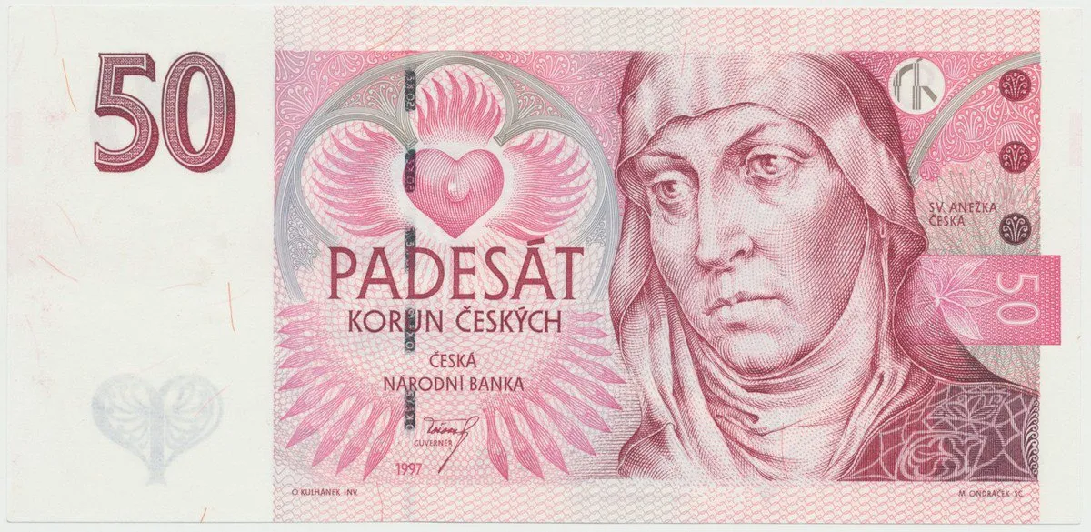Česká republika, 50 Koruna 1997, série E, Hej.CZ21aE