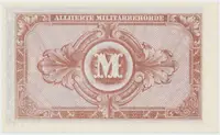Okupační poukázky Allierte, 10 Mark 1944, tisk SSSR, 9-místný číslovač, Hej.AM4c - fotografie 2