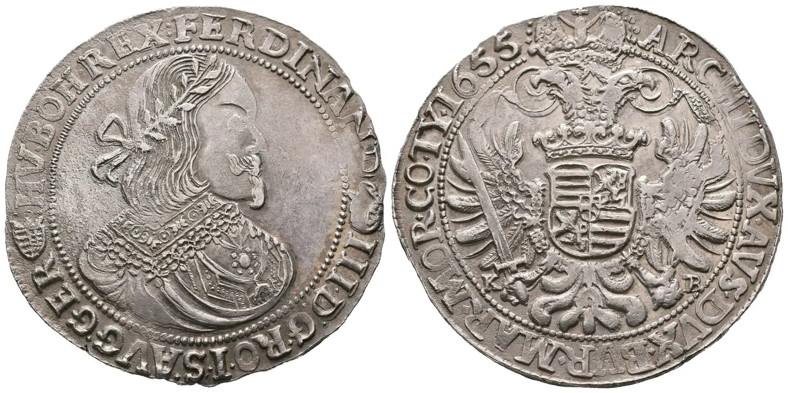 Tolar 1655 KB, Kremnica, Husz.1242, pěkná zachovalost, — 1
