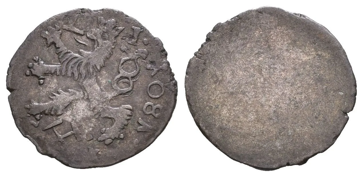 1/2 Krejcar 1681 CK, Kutná Hora-Krahe, Hal.1477 (0,58 g), vady střížku_R! — 1