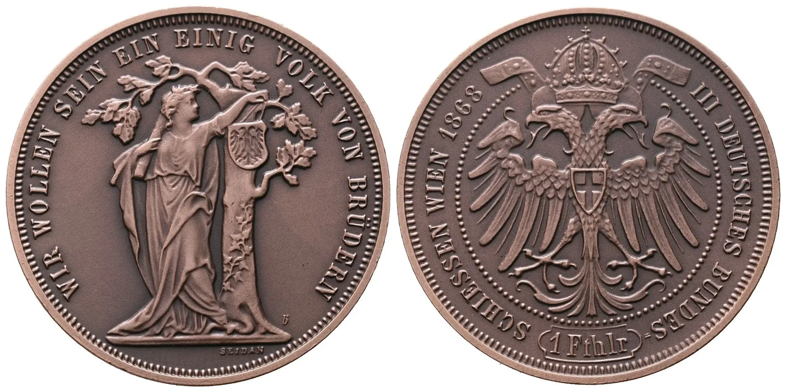 AE medaile 1868/2024 - III. německé spolkové střelby ve Vídni