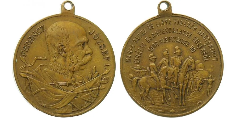 František Josef I., medaile vojenských manévrů — 1