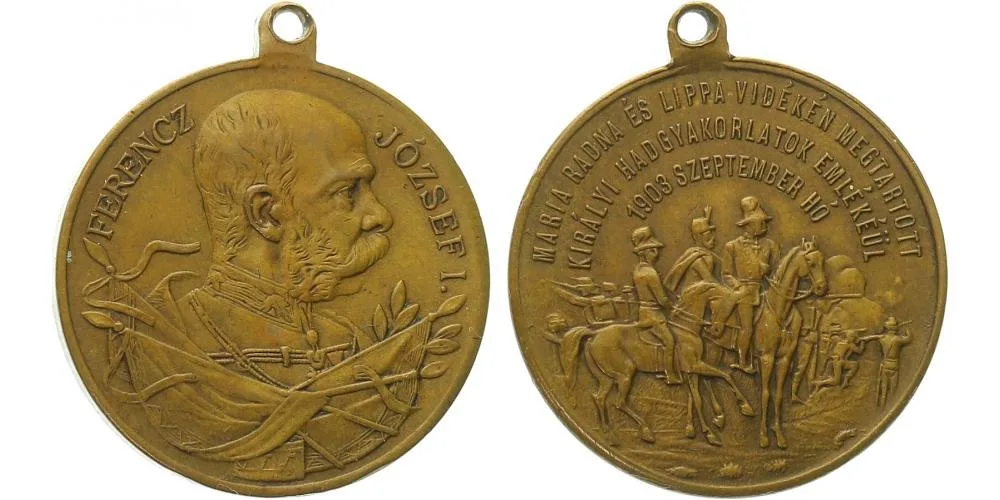 František Josef I., medaile vojenských manévrů — 1