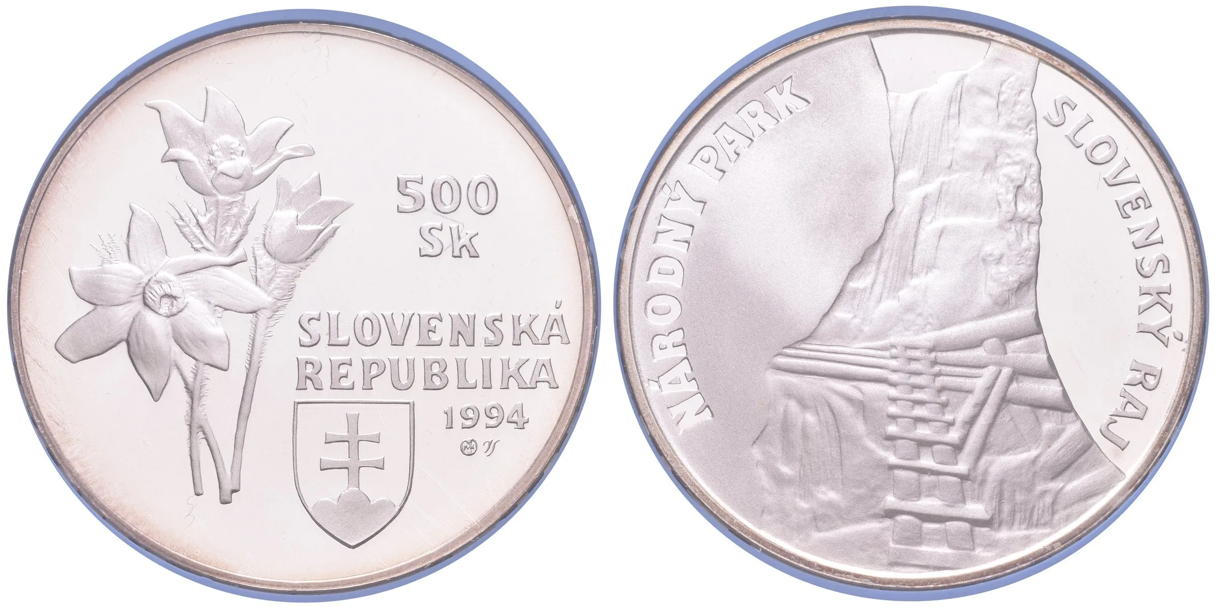 500 Sk 1994 - Národní park Slovenský ráj, pův. etue, — 1