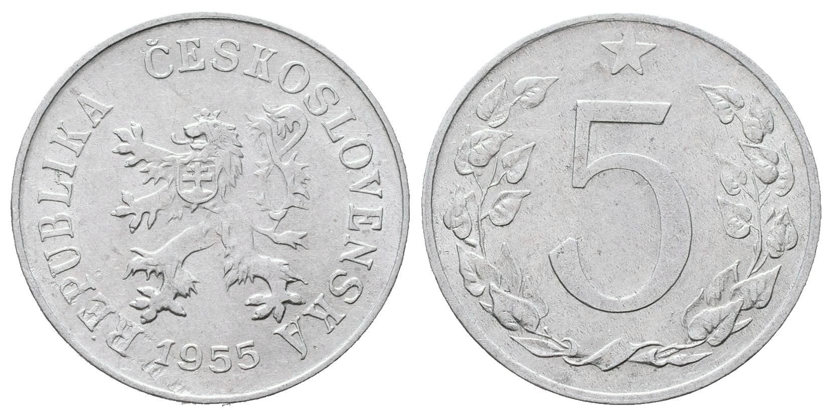 5 Haléř 1955, vzácný