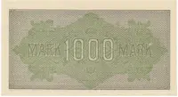 Německo, 1000 Mark 1922, vod. Mäander, hnědé 6-místné číslo, Ro.75i - fotografie 2
