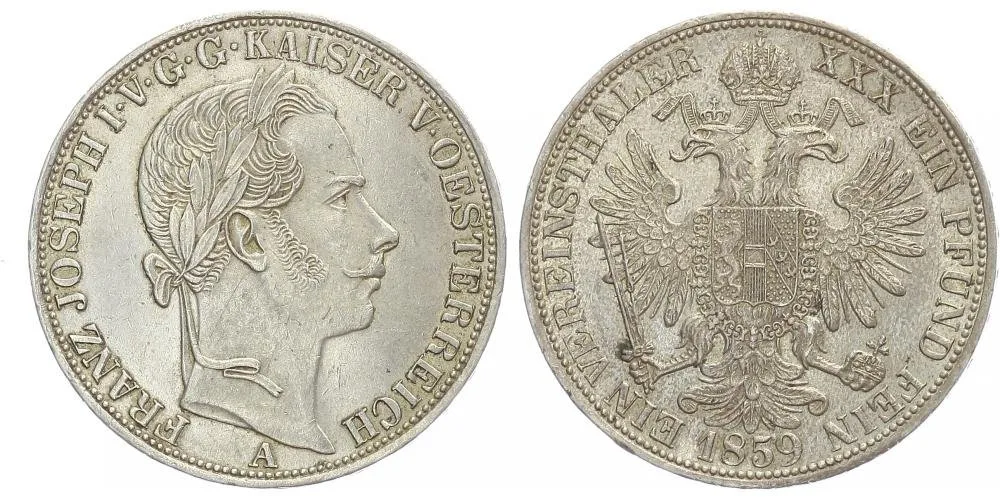 Rakouská a spolková měna, 1857 - 1892 — 1