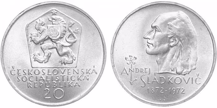 20 Kčs 1972 - Andrej Sládkovič