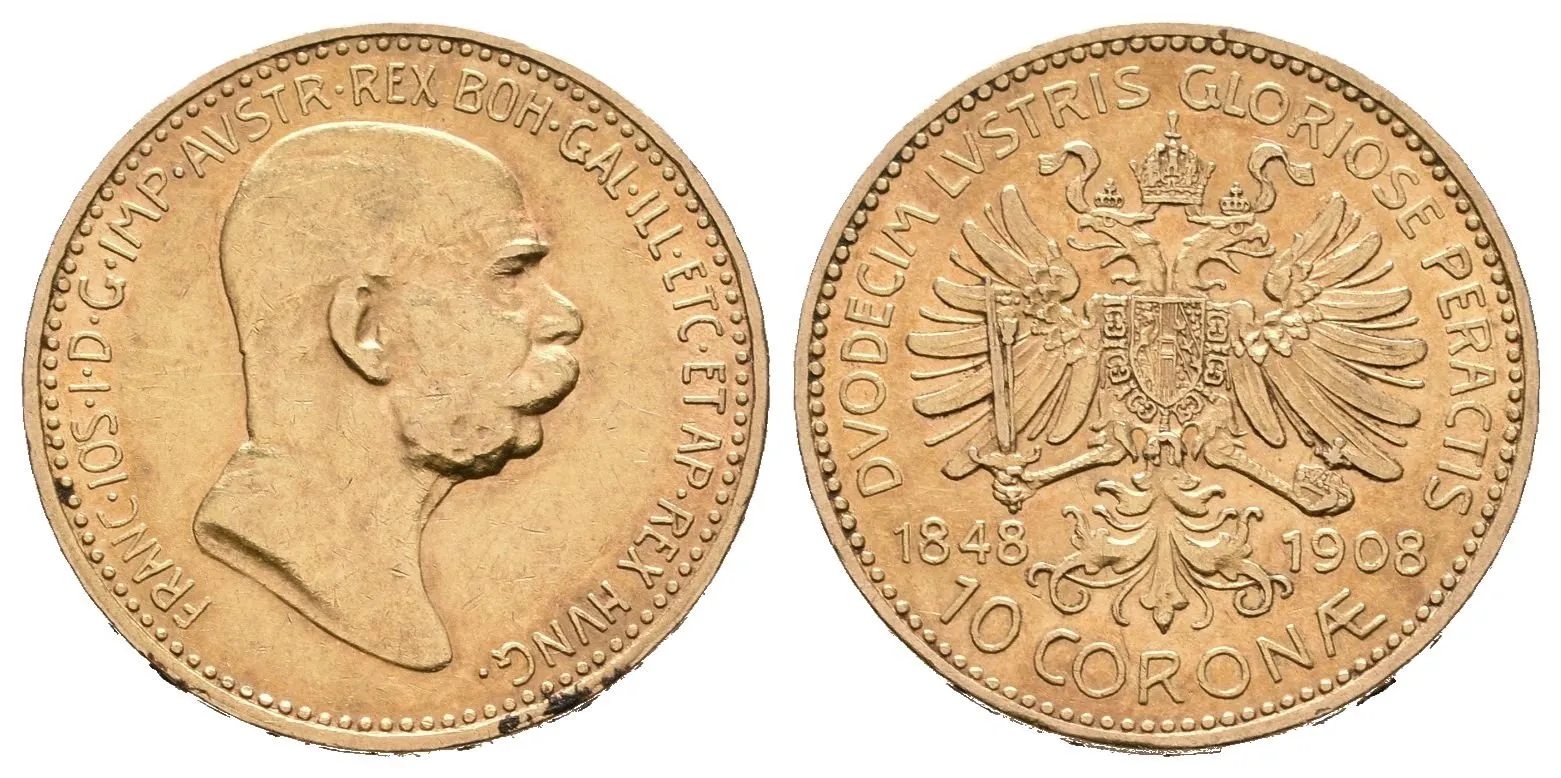 10 Koruna 1908 - jubilejní