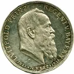 Bavorsko, Luitpold, 1886 - 1912 — 1