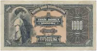 1000 Koruna 1932, série B, SPECIMEN, Hej.26a.S1 - fotografie 2