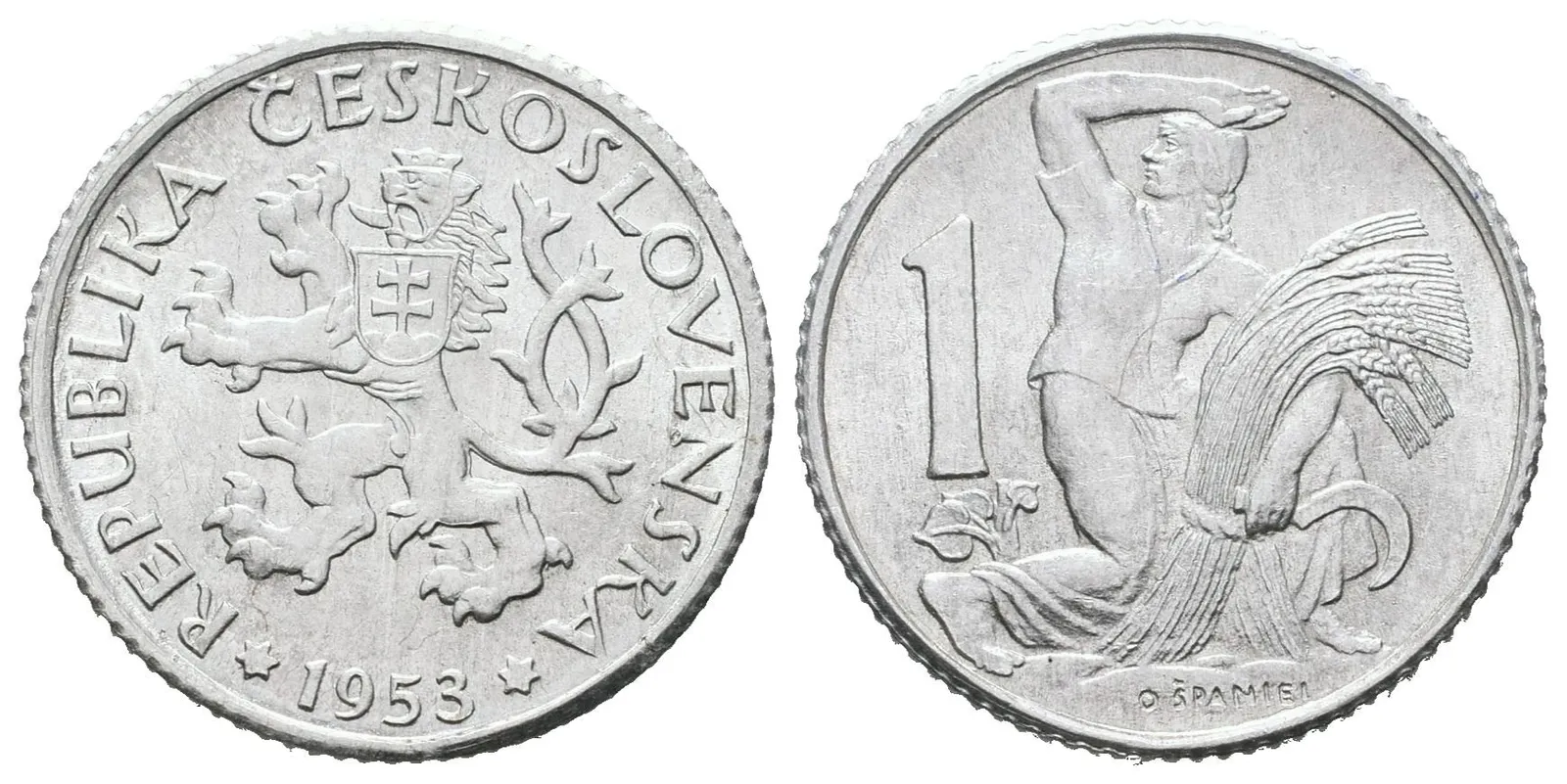 1 Koruna 1953