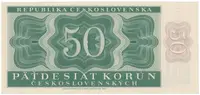 50 Koruna 1950, II. vydání, perforace 3 m.d., Hej.88aS1 - fotografie 2