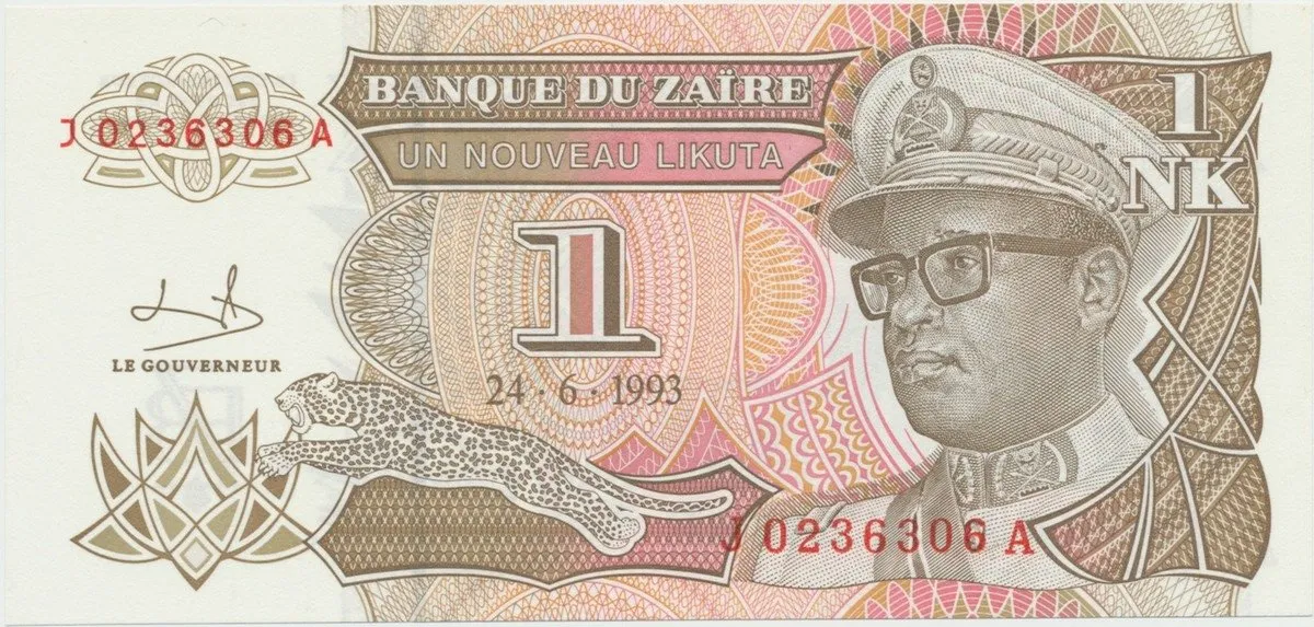 Zaire, 1 Nouveau Likuta 1993, P.47a
