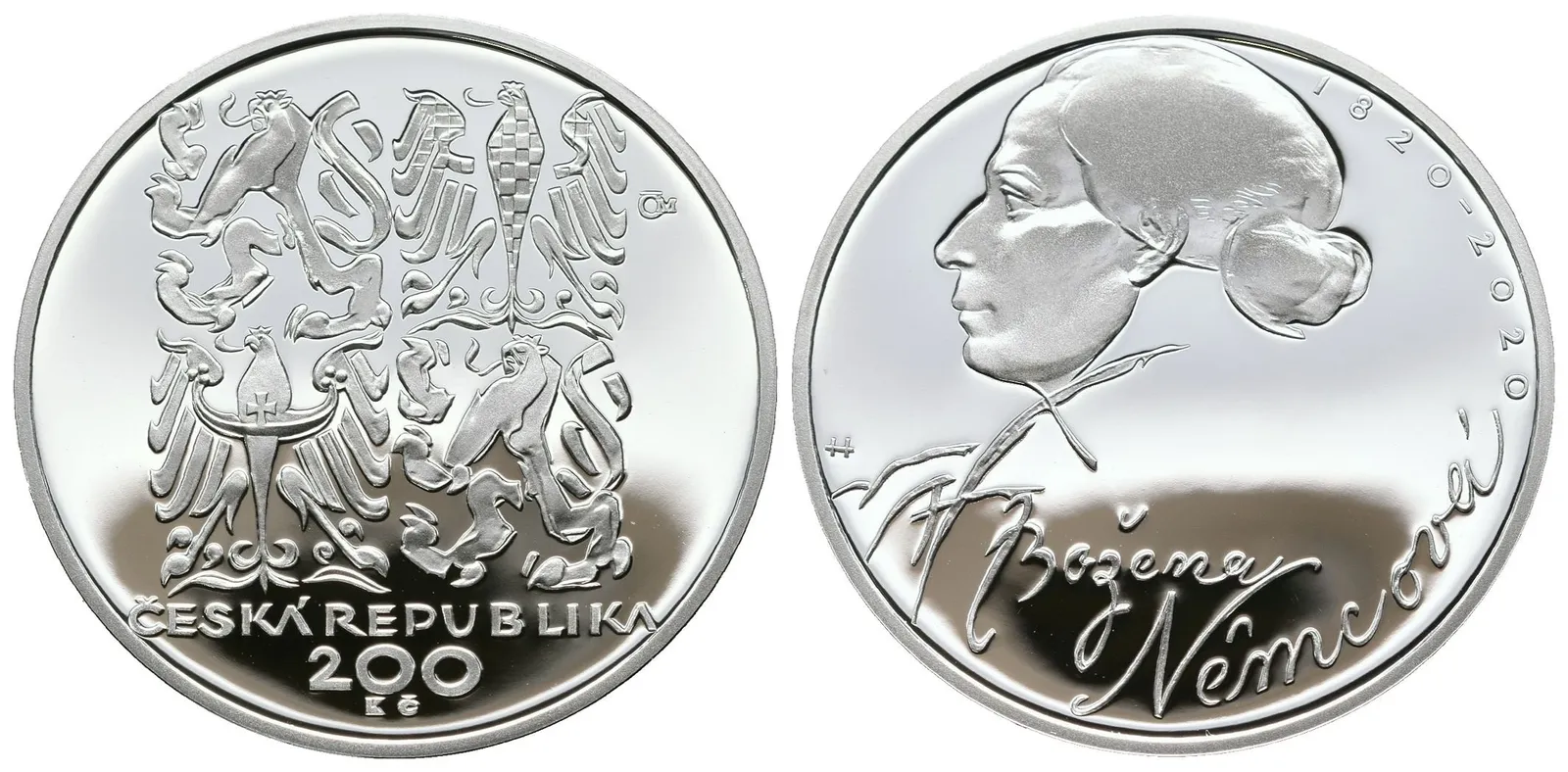 200 Kč 2020 - Božena Němcová, PROOF