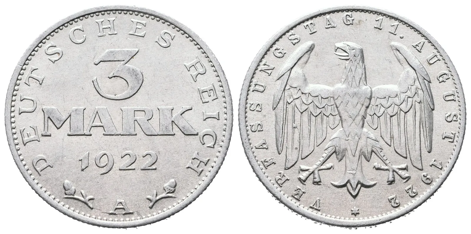 Výmar, 3 Marka 1922 A