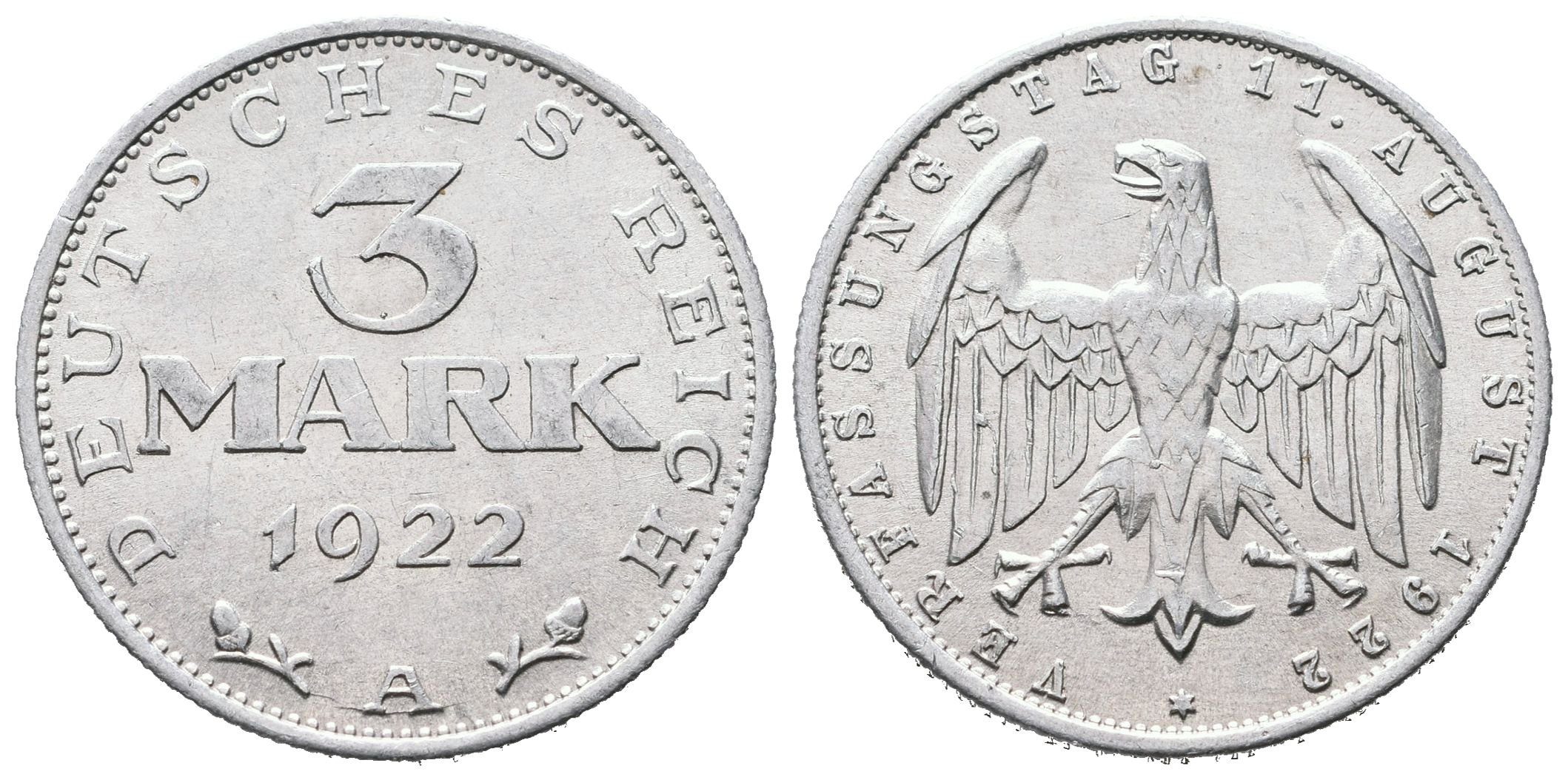 Výmar, 3 Marka 1922 A