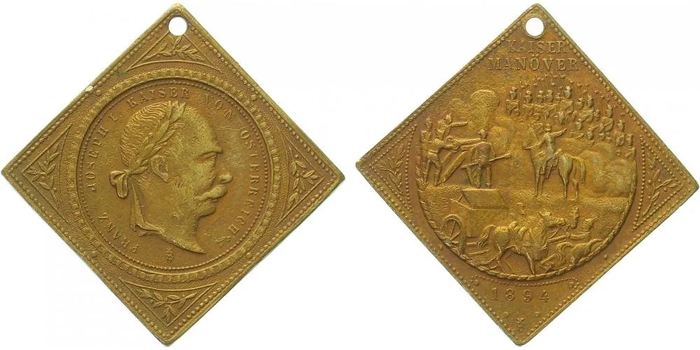 František Josef I., medaile vojenských manévrů — 1