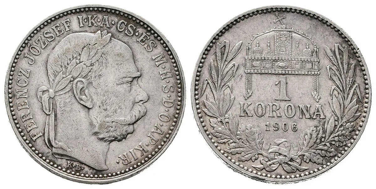 Korunová měna, 1892 - 1918 — 1