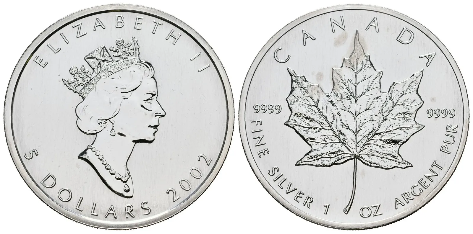 Kanada, 5 Dollars 2002 - Maple Leaf