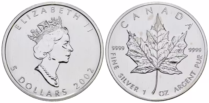 Kanada, 5 Dollars 2002 - Maple Leaf