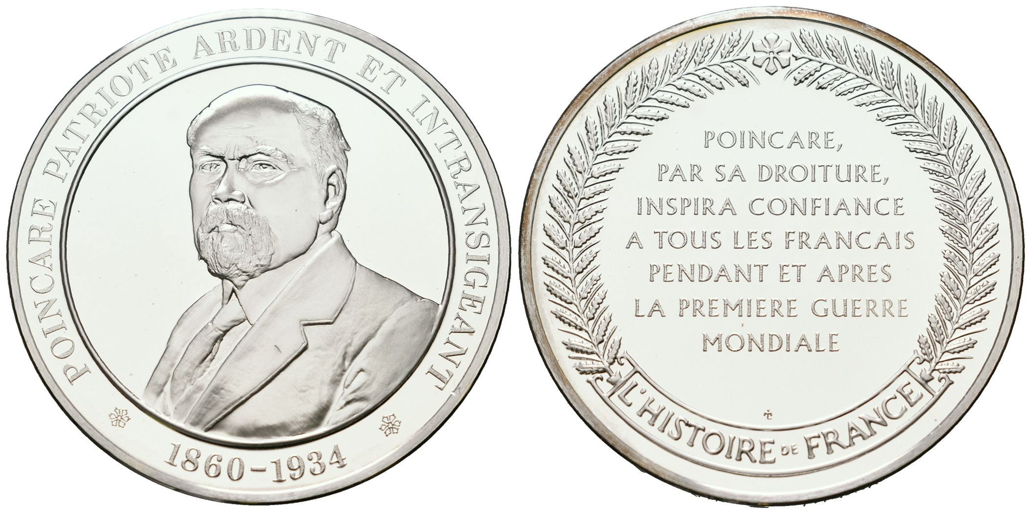 Francie - AR Medaile b.l. - Poincaré