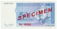 Bosna a Hercegovina, 50 Konvert. Pfeniga (1998), anulát - SPECIMEN, P.58s