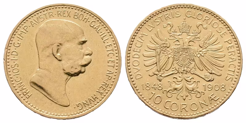 10 Koruna 1908 - jubilejní
