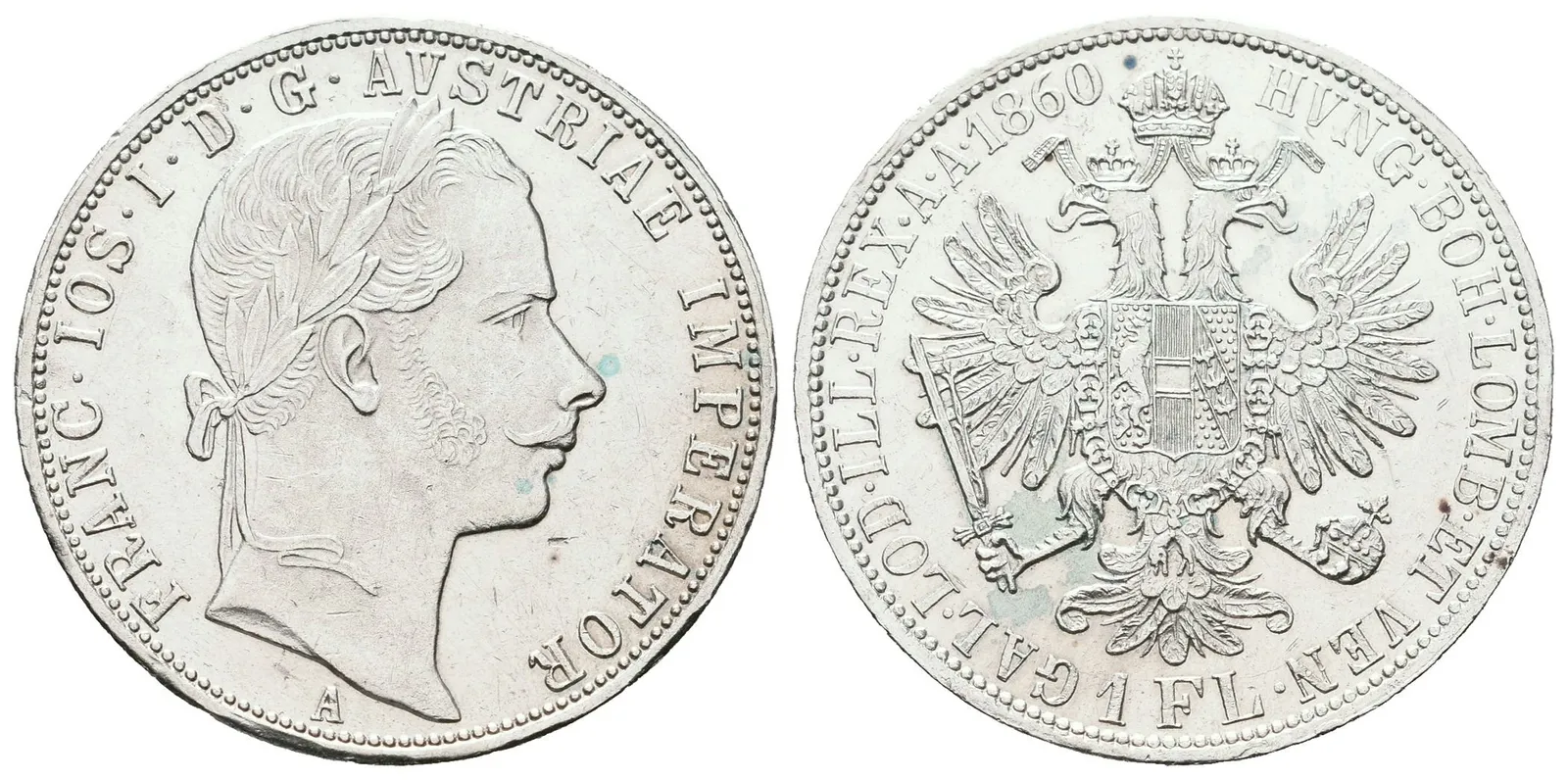 Zlatník 1860 A, varianta s tečkou za REX