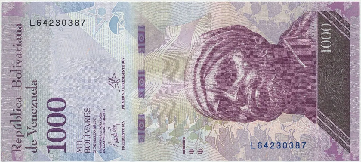 Venezuela, 1000 Bolivares 2017, P.95b