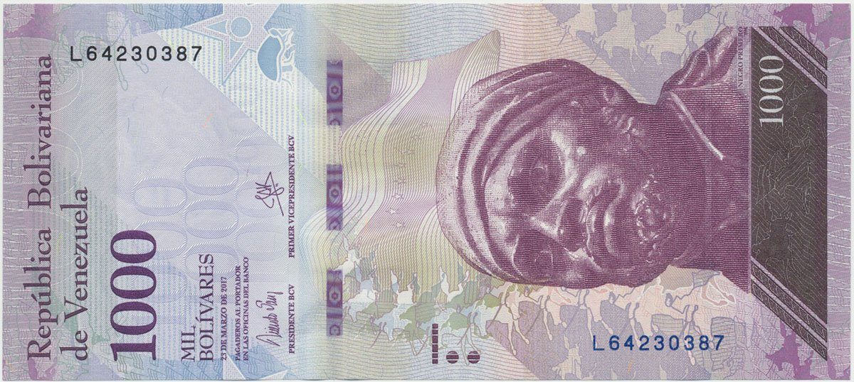 Venezuela, 1000 Bolivares 2017, P.95b