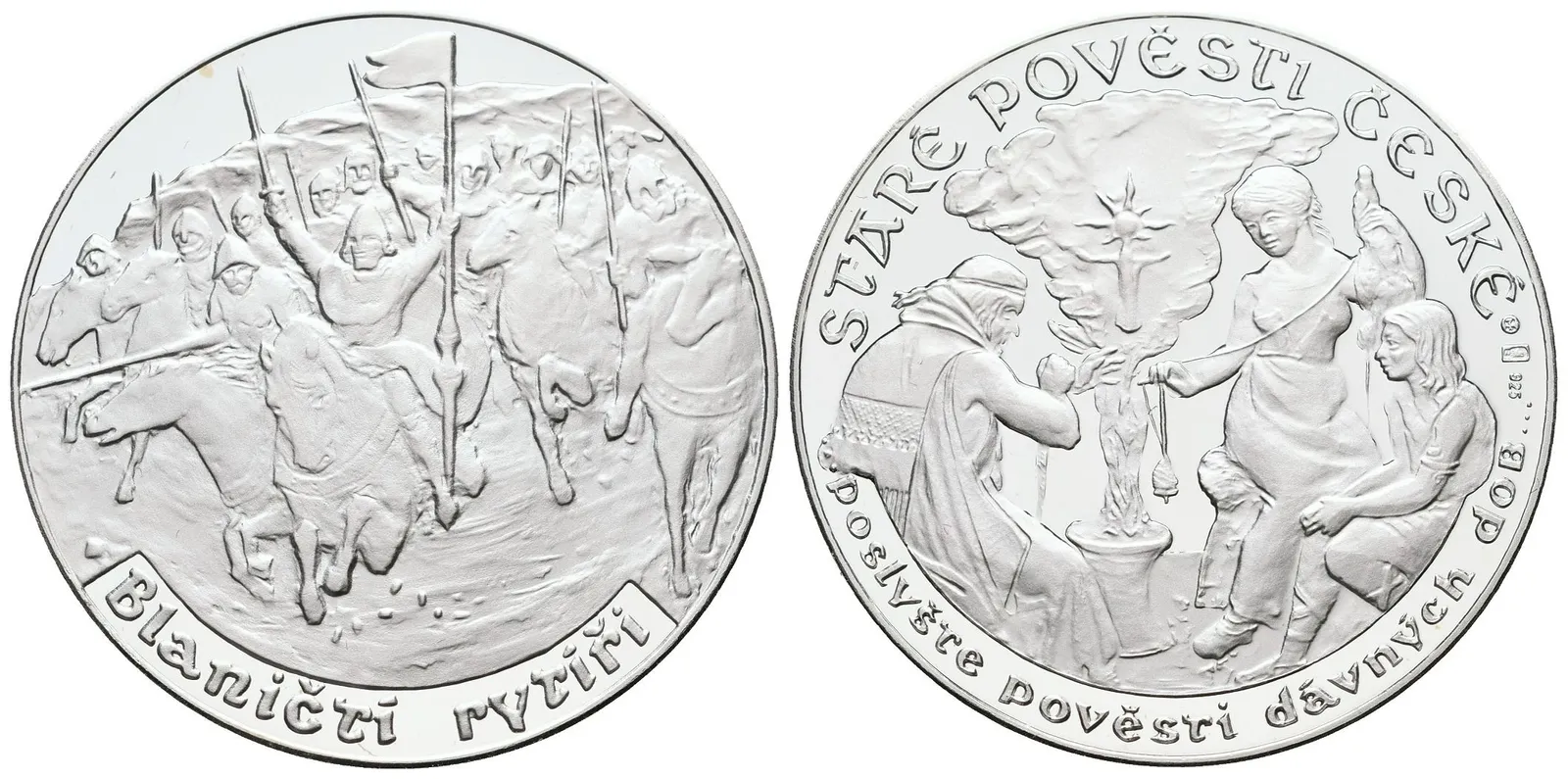 Stříbrná investiční medaile - Staré pověsti české - Blaničtí rytíři- Ag 20 g - 925/1000