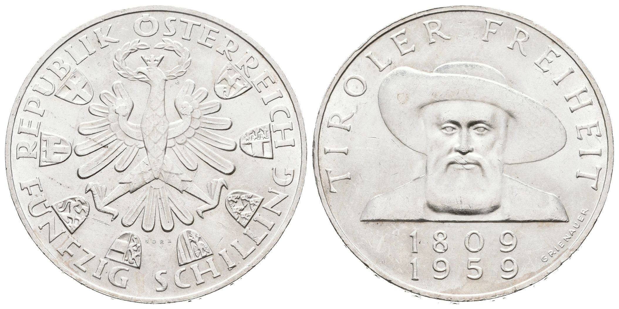 Rakousko, 50 Schilling 1959 - Tyrolsko