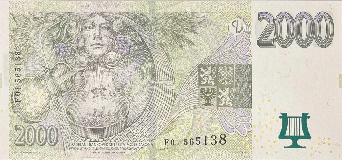 Česká republika, 2000 Koruna 2007, série F 01, Hej.CZ27a.F